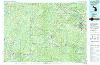 Iron Mountain Michigan Historical topographic map, 1:100000 scale, 30 X 60 Minute, Year 1991