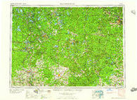 Iron Mountain Michigan Historical topographic map, 1:250000 scale, 1 X 2 Degree, Year 1959