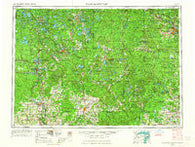 Iron Mountain Michigan Historical topographic map, 1:250000 scale, 1 X 2 Degree, Year 1954