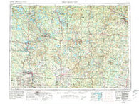 Iron Mountain Michigan Historical topographic map, 1:250000 scale, 1 X 2 Degree, Year 1954