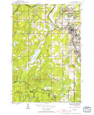Iron River Michigan Historical topographic map, 1:24000 scale, 7.5 X 7.5 Minute, Year 1944
