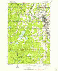 Iron River Michigan Historical topographic map, 1:24000 scale, 7.5 X 7.5 Minute, Year 1944