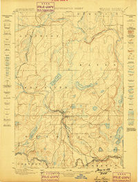 Iron River Michigan Historical topographic map, 1:62500 scale, 15 X 15 Minute, Year 1898