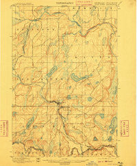 Iron River Michigan Historical topographic map, 1:62500 scale, 15 X 15 Minute, Year 1898