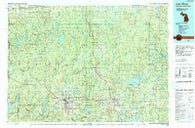 Iron River Michigan Historical topographic map, 1:100000 scale, 30 X 60 Minute, Year 1989