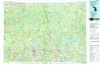 Iron River Michigan Historical topographic map, 1:100000 scale, 30 X 60 Minute, Year 1989