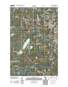 Iron River Michigan Historical topographic map, 1:24000 scale, 7.5 X 7.5 Minute, Year 2011
