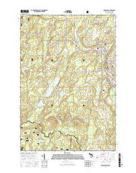 Iron River Michigan Current topographic map, 1:24000 scale, 7.5 X 7.5 Minute, Year 2016