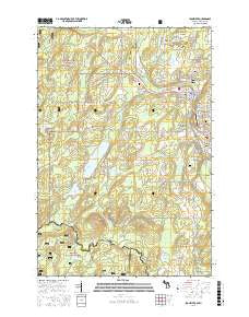 Iron River Michigan Current topographic map, 1:24000 scale, 7.5 X 7.5 Minute, Year 2016