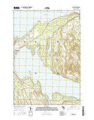 Ironton Michigan Current topographic map, 1:24000 scale, 7.5 X 7.5 Minute, Year 2016