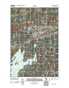 Ironwood Michigan Historical topographic map, 1:24000 scale, 7.5 X 7.5 Minute, Year 2011