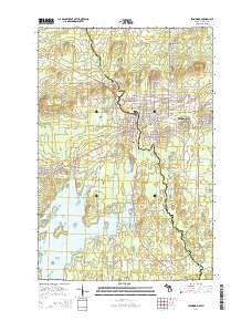 Ironwood Michigan Historical topographic map, 1:24000 scale, 7.5 X 7.5 Minute, Year 2014