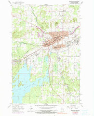 Ironwood Michigan Historical topographic map, 1:24000 scale, 7.5 X 7.5 Minute, Year 1955