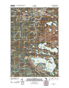 Ishpeming Michigan Historical topographic map, 1:24000 scale, 7.5 X 7.5 Minute, Year 2011