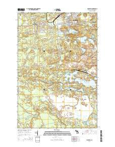 Ishpeming Michigan Historical topographic map, 1:24000 scale, 7.5 X 7.5 Minute, Year 2014