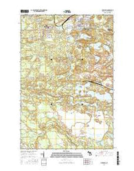 Ishpeming Michigan Current topographic map, 1:24000 scale, 7.5 X 7.5 Minute, Year 2017