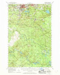 Ishpeming Michigan Historical topographic map, 1:62500 scale, 15 X 15 Minute, Year 1952