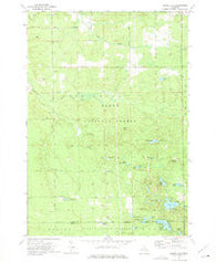 Island Lake Michigan Historical topographic map, 1:24000 scale, 7.5 X 7.5 Minute, Year 1972