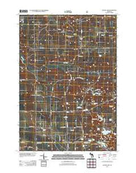 Island Lake Michigan Historical topographic map, 1:24000 scale, 7.5 X 7.5 Minute, Year 2012