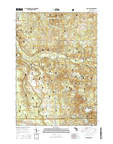 Island Lake Michigan Historical topographic map, 1:24000 scale, 7.5 X 7.5 Minute, Year 2014