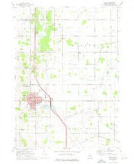Ithaca Michigan Historical topographic map, 1:24000 scale, 7.5 X 7.5 Minute, Year 1973