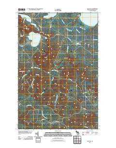Ives Hill Michigan Historical topographic map, 1:24000 scale, 7.5 X 7.5 Minute, Year 2011