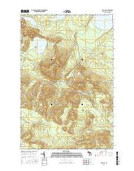 Ives Hill Michigan Current topographic map, 1:24000 scale, 7.5 X 7.5 Minute, Year 2017