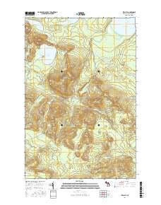 Ives Hill Michigan Current topographic map, 1:24000 scale, 7.5 X 7.5 Minute, Year 2017