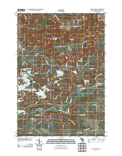 Jacks Landing Michigan Historical topographic map, 1:24000 scale, 7.5 X 7.5 Minute, Year 2011