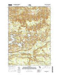 Jacks Landing Michigan Historical topographic map, 1:24000 scale, 7.5 X 7.5 Minute, Year 2014