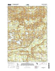 Jacks Landing Michigan Current topographic map, 1:24000 scale, 7.5 X 7.5 Minute, Year 2017