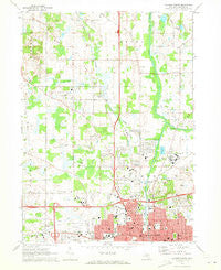 Jackson North Michigan Historical topographic map, 1:24000 scale, 7.5 X 7.5 Minute, Year 1970