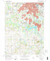 Jackson South Michigan Historical topographic map, 1:24000 scale, 7.5 X 7.5 Minute, Year 1971