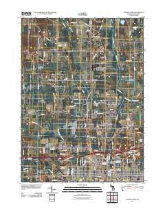 Jackson North Michigan Historical topographic map, 1:24000 scale, 7.5 X 7.5 Minute, Year 2011