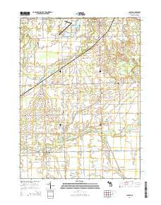 Jasper Michigan Historical topographic map, 1:24000 scale, 7.5 X 7.5 Minute, Year 2014