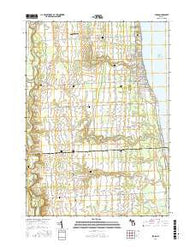 Jeddo Michigan Current topographic map, 1:24000 scale, 7.5 X 7.5 Minute, Year 2016