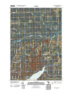 Jewett Creek Michigan Historical topographic map, 1:24000 scale, 7.5 X 7.5 Minute, Year 2011