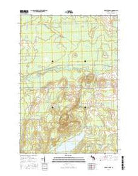 Jewett Creek Michigan Current topographic map, 1:24000 scale, 7.5 X 7.5 Minute, Year 2016