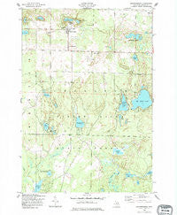 Johannesburg Michigan Historical topographic map, 1:24000 scale, 7.5 X 7.5 Minute, Year 1950
