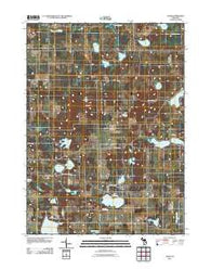 Jones Michigan Historical topographic map, 1:24000 scale, 7.5 X 7.5 Minute, Year 2011