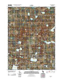 Jones Michigan Historical topographic map, 1:24000 scale, 7.5 X 7.5 Minute, Year 2011