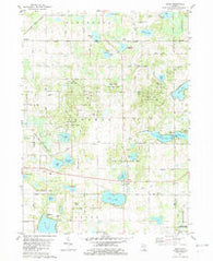 Jones Michigan Historical topographic map, 1:24000 scale, 7.5 X 7.5 Minute, Year 1981