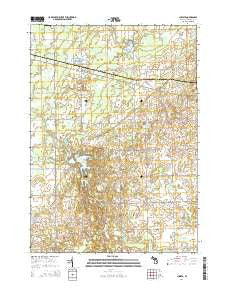 Juniata Michigan Historical topographic map, 1:24000 scale, 7.5 X 7.5 Minute, Year 2014