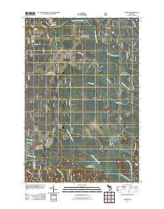 Juniper Michigan Historical topographic map, 1:24000 scale, 7.5 X 7.5 Minute, Year 2011