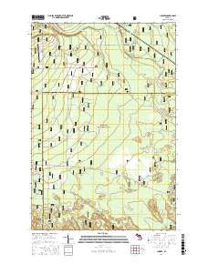 Juniper Michigan Current topographic map, 1:24000 scale, 7.5 X 7.5 Minute, Year 2017