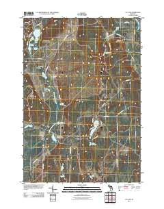 K P Lake Michigan Historical topographic map, 1:24000 scale, 7.5 X 7.5 Minute, Year 2011