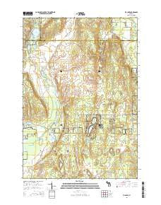 K P Lake Michigan Historical topographic map, 1:24000 scale, 7.5 X 7.5 Minute, Year 2014