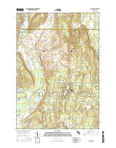 K P Lake Michigan Current topographic map, 1:24000 scale, 7.5 X 7.5 Minute, Year 2017