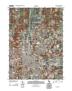 Kalamazoo Michigan Historical topographic map, 1:24000 scale, 7.5 X 7.5 Minute, Year 2011