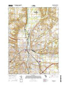 Kalamazoo Michigan Historical topographic map, 1:24000 scale, 7.5 X 7.5 Minute, Year 2014